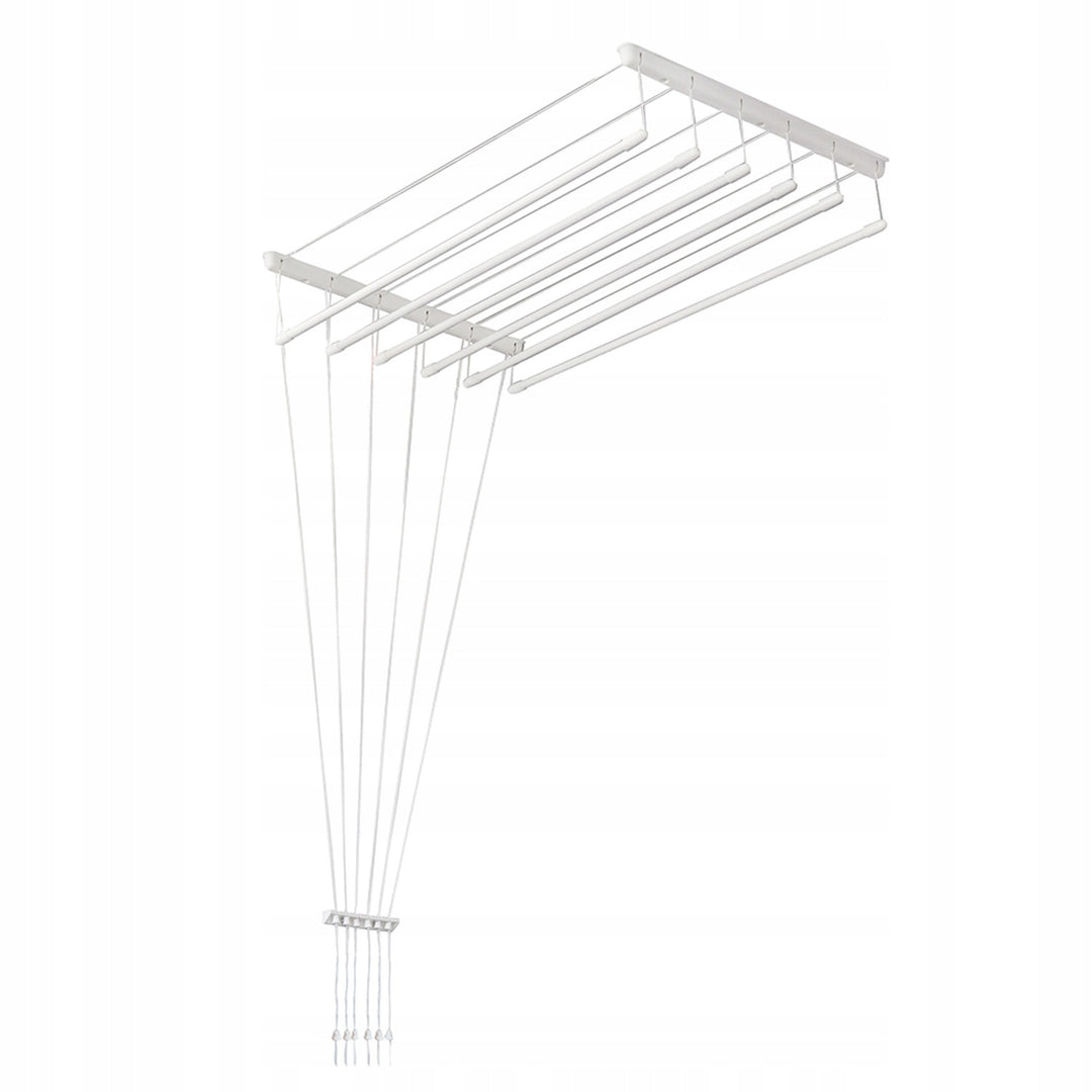 Stropný sušiak na bielizeň s 6 tyčami, 140 cm, sušiaca plocha 8,4 m, farba Sepio