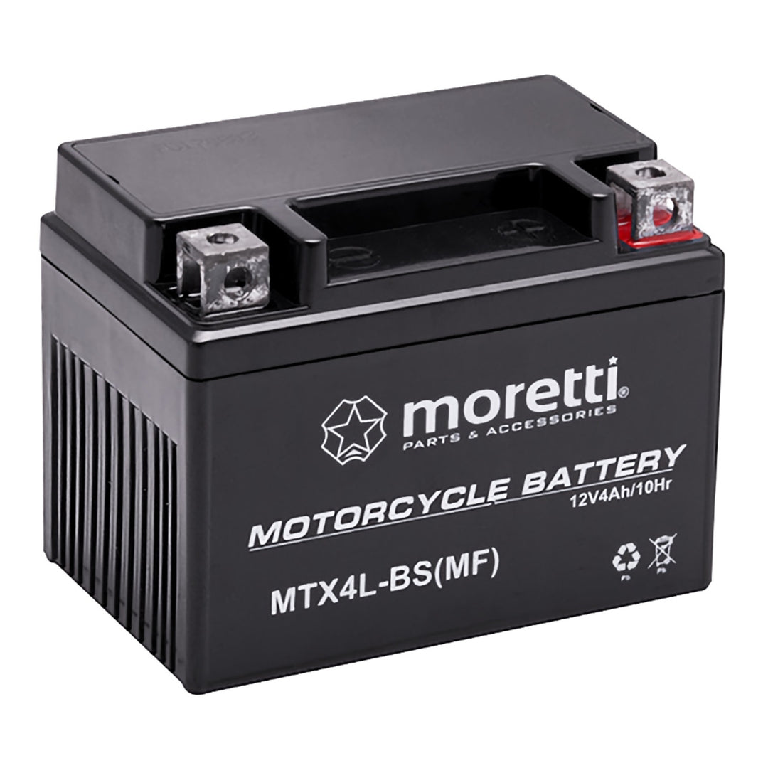 Akumulátor Moretti, 12 V, 4 Ah, AGM (gélový), štartovací prúd 50 A, AKUYTX4L-BSXMOR000