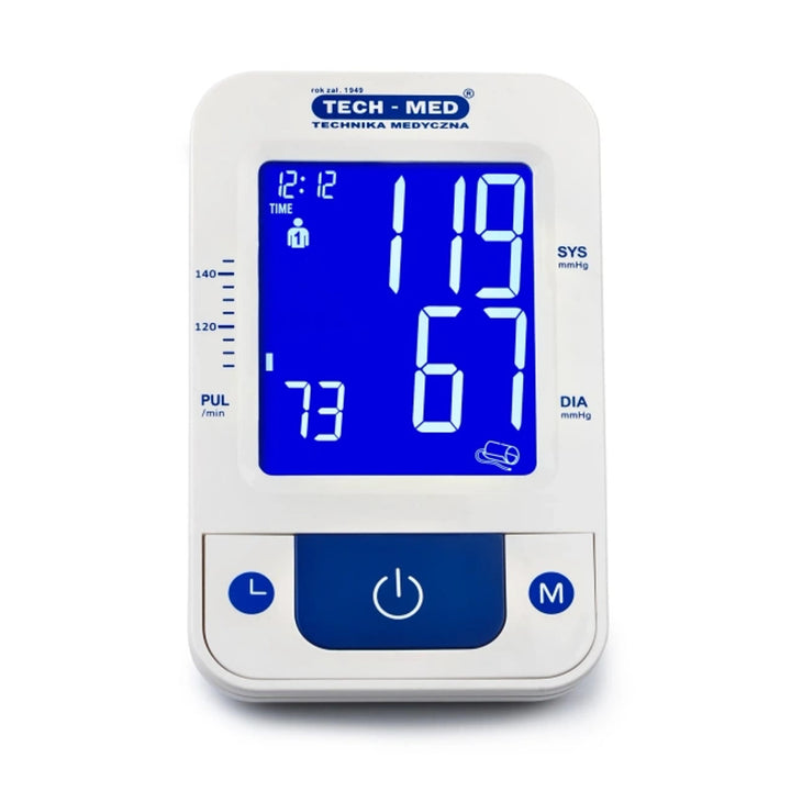 Elektronický tlakomer, hlasová funkcia, manžeta 22–42 cm, indikátor IHB, TMA-CONTROL3, Techmed
