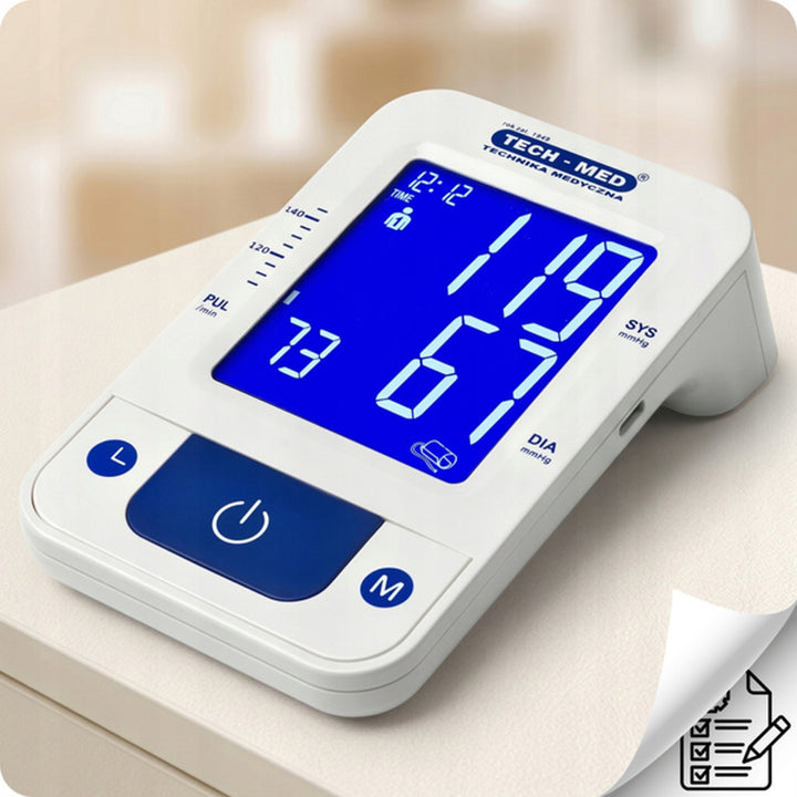 Elektronický tlakomer, hlasová funkcia, manžeta 22–42 cm, indikátor IHB, TMA-CONTROL3, Techmed