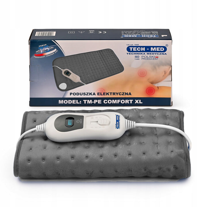 Elektrický vankúš, 3 stupne ohrevu, 30 × 60 cm, výkon 100 W, TM-PE COMFORT XL, Tech-Med