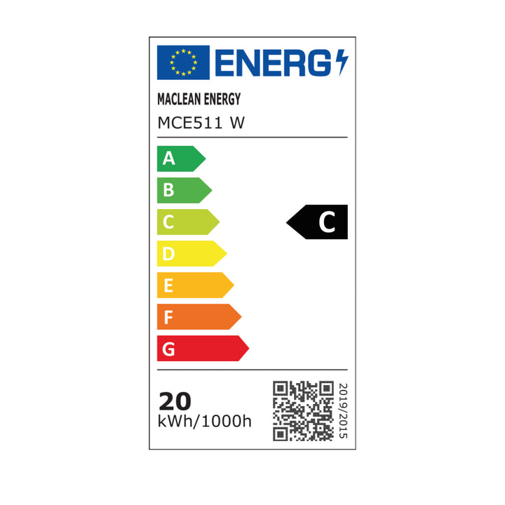 LED svietidlo Maclean, biela farba, 20 W, IP65, 2750 lm, neutrálna biela farba (4000 K) MCE511 W, 2 kusy