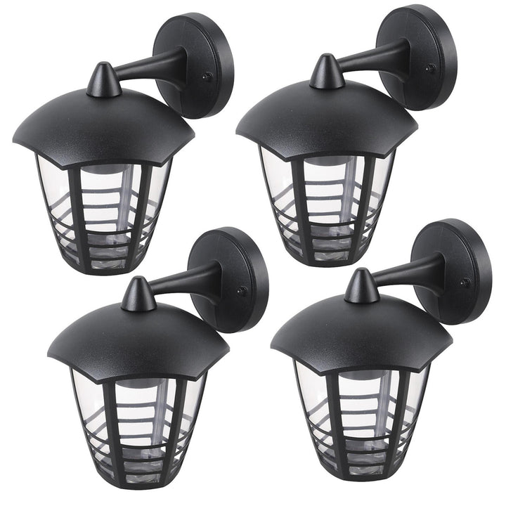 Nástenná lampa Rabalux, vonkajšia, IP44, E27, max. 60 W, čierna, Marseille, 4 ks