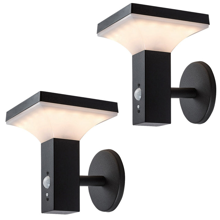 Lampa Rabalux, nástenná, vonkajšia, solárna, IP44, LED 4 W, Geleen, 2 ks
