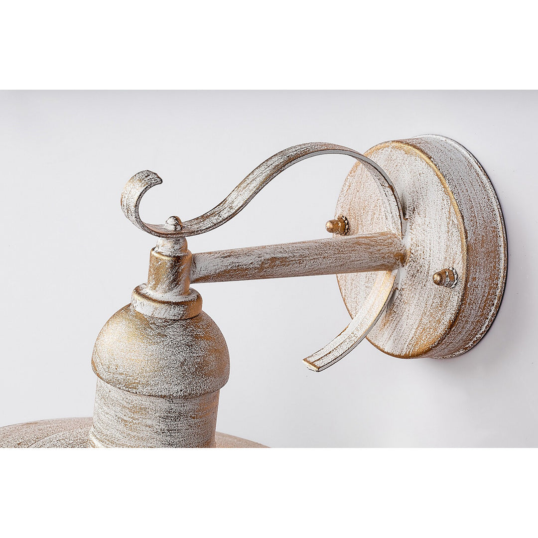 Nástenná lampa Rabalux, vonkajšia, IP44, E27, max. 60 W, antická biela, Oslo, 2 kusy