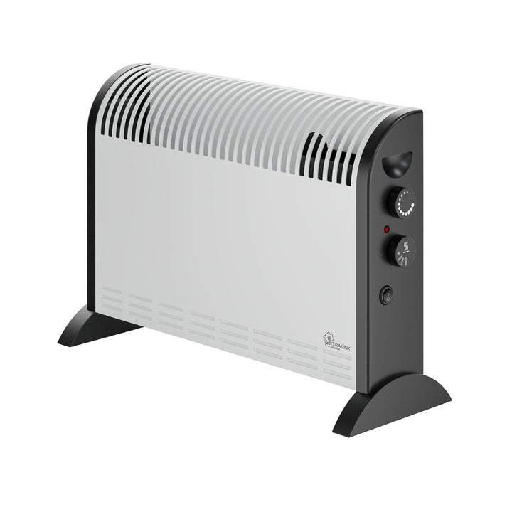 Elektrický konvektorový radiátor Extralink, výkon 2000 W, vstavaný ventilátor na rozvod tepla, 3-stupňové nastavenie, režim turbo, LCV-06