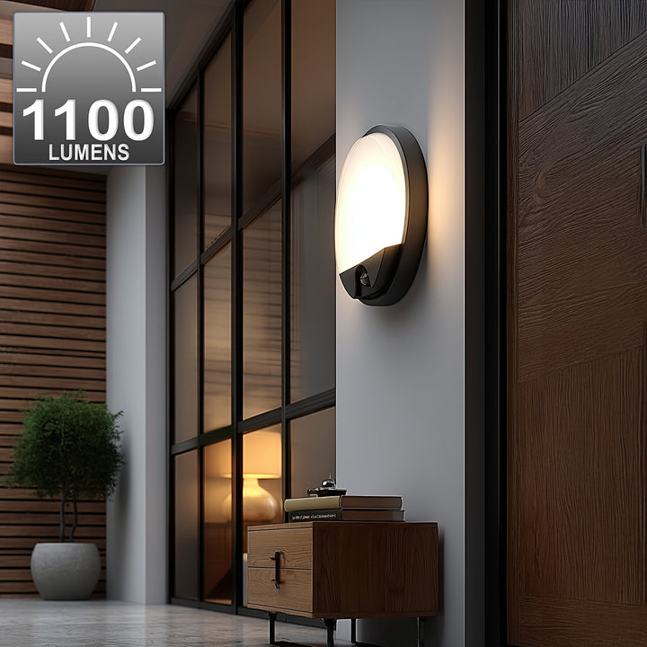 LED svietidlo s pohybovým senzorom Maclean, senzor PIR, farba sivá, 15 W, IP54, 1100 lm, neutrálna farba svetla, MCE291 W, 2 ks
