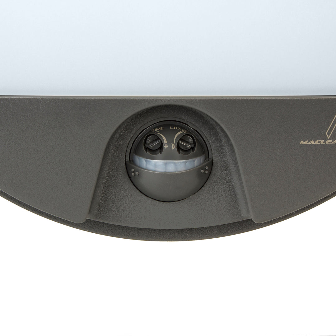 LED svietidlo s pohybovým senzorom Maclean, senzor PIR, farba sivá, 15 W, IP54, 1100 lm, neutrálna farba svetla, MCE291 W, 2 ks