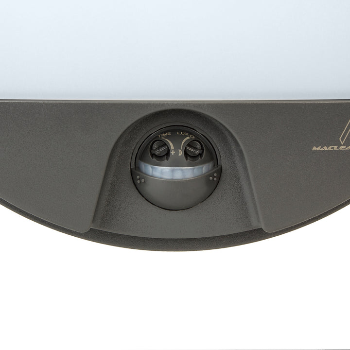 LED svietidlo s pohybovým senzorom Maclean, senzor PIR, farba sivá, 15 W, IP54, 1100 lm, neutrálna farba svetla, MCE291 W, 2 ks
