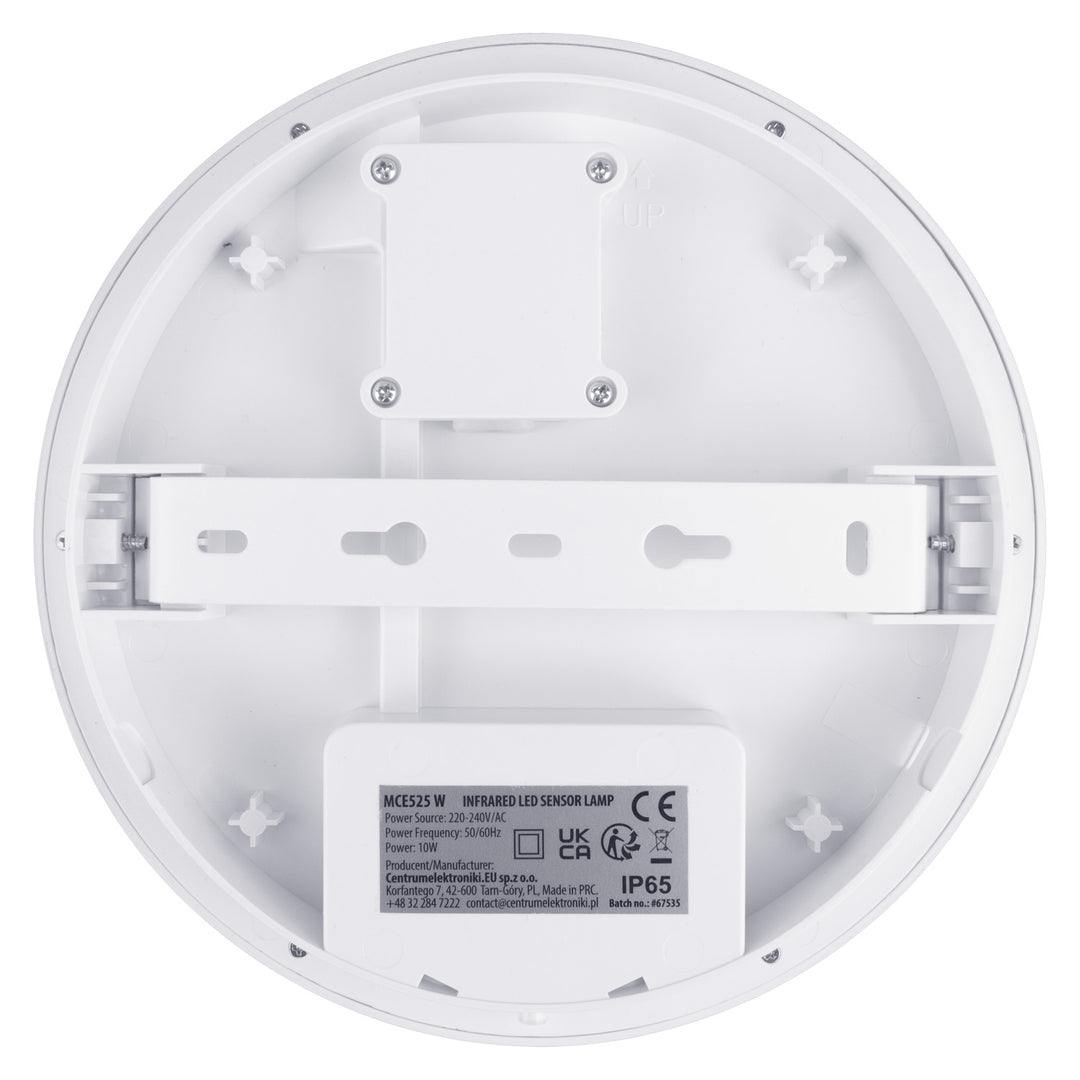 LED svietidlo s pohybovým senzorom Maclean, senzor PIR, biela farba, 10 W, IP65, 1000 lm, neutrálna farba svetla, MCE525 W, 2 ks