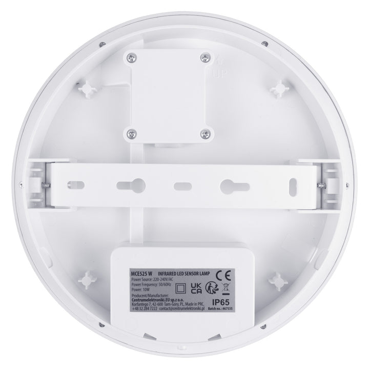 LED svietidlo s pohybovým senzorom Maclean, senzor PIR, biela farba, 10 W, IP65, 1000 lm, neutrálna farba svetla, MCE525 W, 2 ks
