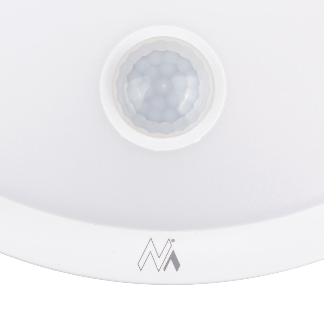 LED svietidlo s pohybovým senzorom Maclean, senzor PIR, biela farba, 10 W, IP65, 1000 lm, neutrálna farba svetla, MCE525 W, 2 ks