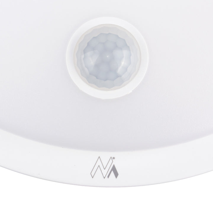LED svietidlo s pohybovým senzorom Maclean, senzor PIR, biela farba, 10 W, IP65, 1000 lm, neutrálna farba svetla, MCE525 W, 2 ks