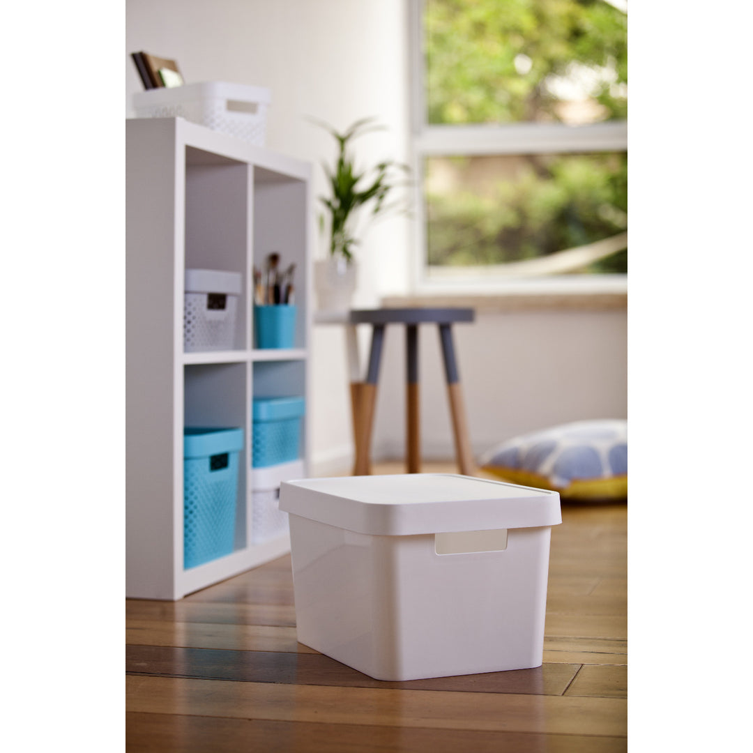 Nádoba s vekom Curver Infinity 17 l, biela, 2 ks