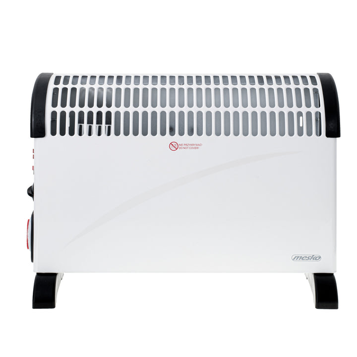 Konvekčný elektrický radiátor, termostat, 2000 W, 24-hodinový časovač, biely, kábel 150 cm, Mesko, MS 7741W