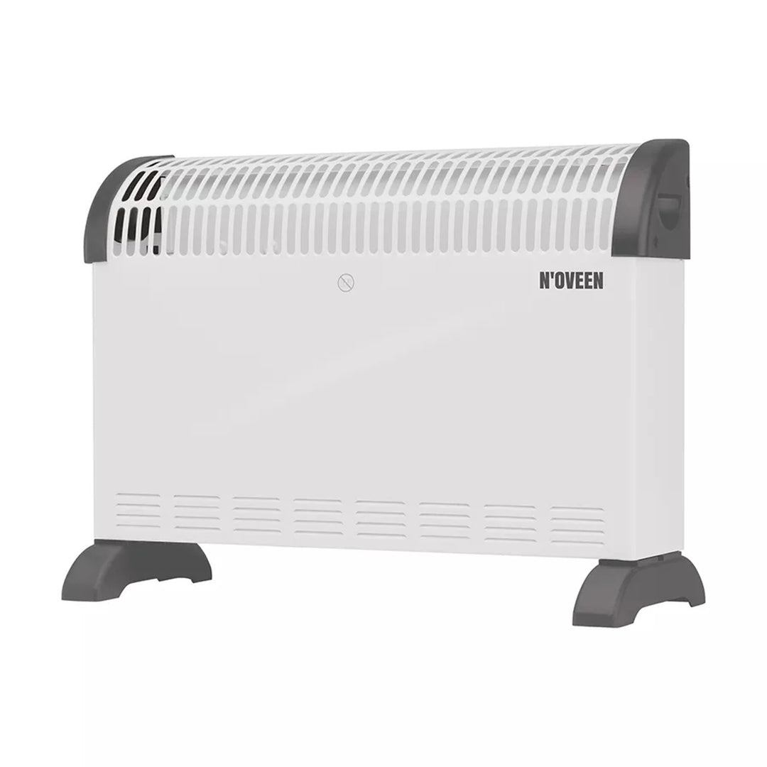 Konvekčný elektrický radiátor, 2000 W, termostat, biely, Noveen