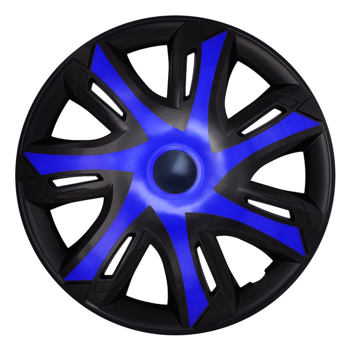 Univerzálne kryty kolies 16'' NRM N-Power modro-čierne, 4 ks