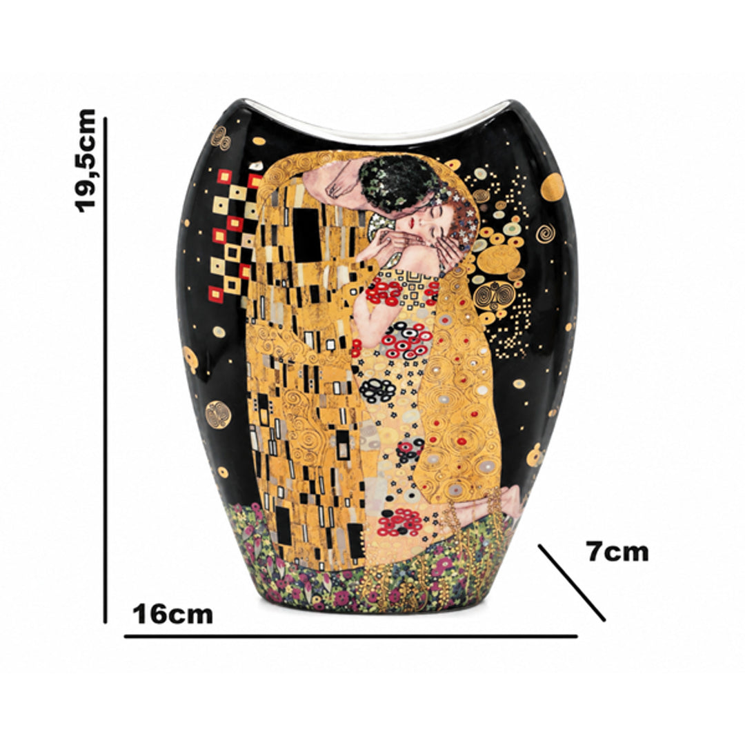 Porcelánová váza Gustav Klimt – Bozk kráľovnej Izabely