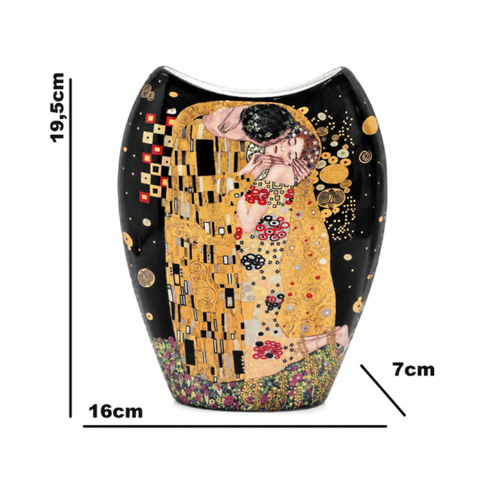 Porcelánová váza Gustav Klimt – Bozk kráľovnej Izabely