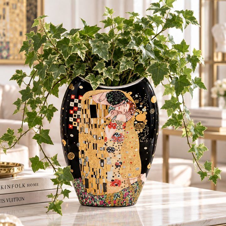 Porcelánová váza Gustav Klimt – Bozk kráľovnej Izabely