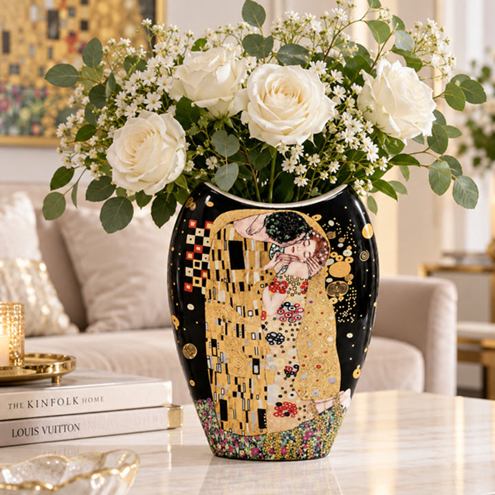 Porcelánová váza Gustav Klimt – Bozk kráľovnej Izabely