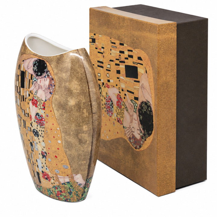 Porcelánová váza v darčekovej krabičke, kolekcia Klimt – Bozk