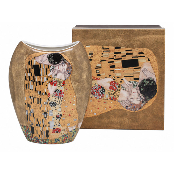 Porcelánová váza v darčekovej krabičke, kolekcia Klimt – Bozk