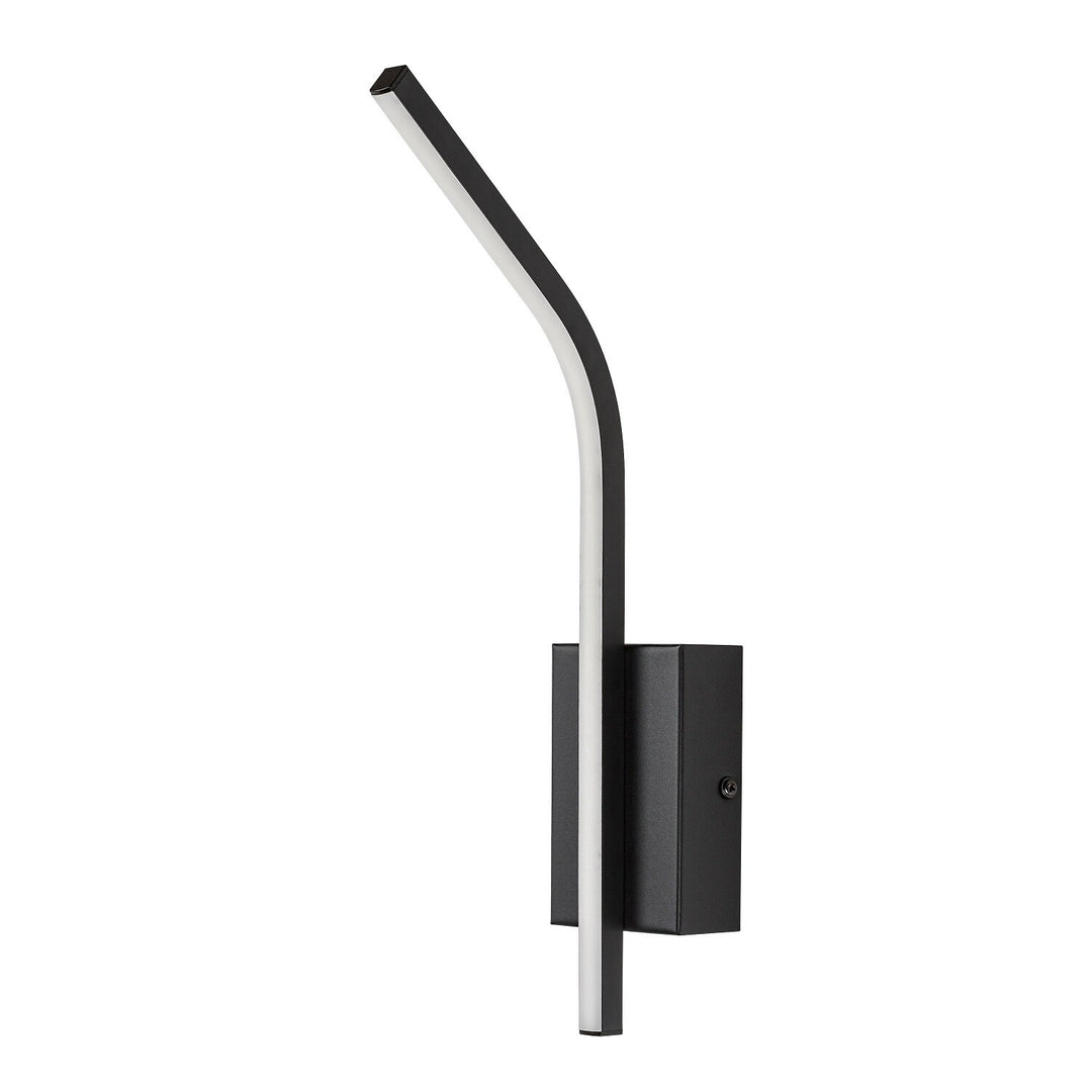 Interiérová nástenná lampa Tilmann, čierna, LED 10 W, 550 lm, 4000 K, výška 36 cm, IP44, dotykové ovládanie, 75088