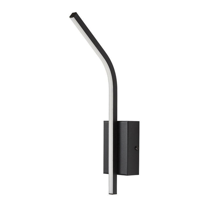 Interiérová nástenná lampa Tilmann, čierna, LED 10 W, 550 lm, 4000 K, výška 36 cm, IP44, dotykové ovládanie, 75088