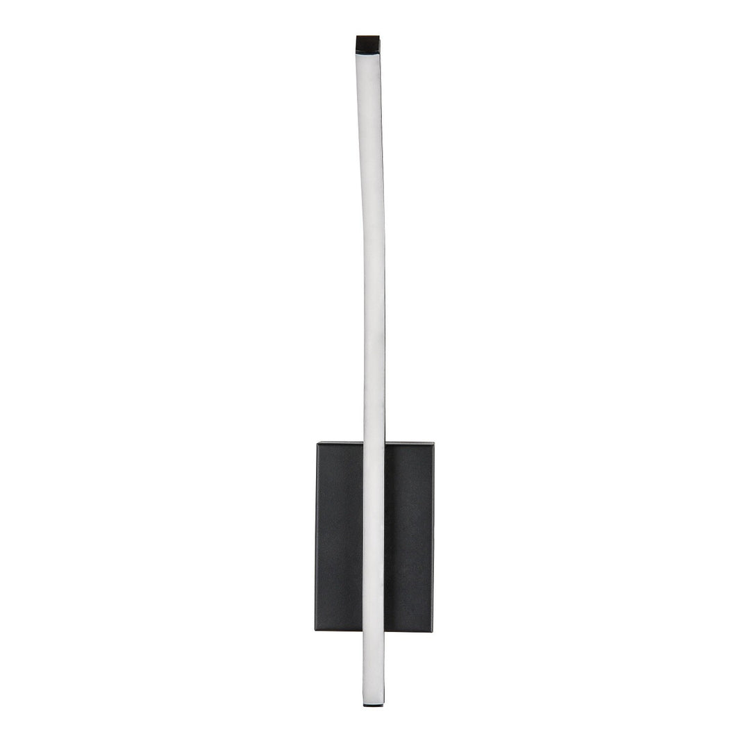 Interiérová nástenná lampa Tilmann, čierna, LED 10 W, 550 lm, 4000 K, výška 36 cm, IP44, dotykové ovládanie, 75088