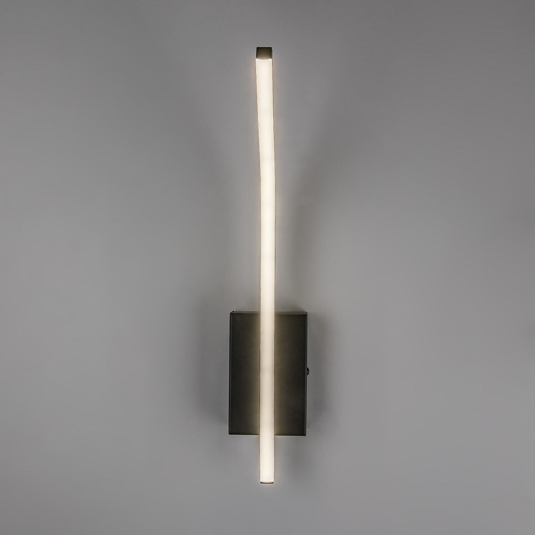 Interiérová nástenná lampa Tilmann, čierna, LED 10 W, 550 lm, 4000 K, výška 36 cm, IP44, dotykové ovládanie, 75088