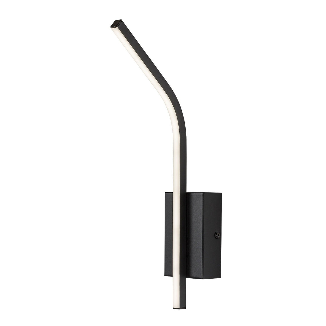 Interiérová nástenná lampa Tilmann, čierna, LED 10 W, 550 lm, 4000 K, výška 36 cm, IP44, dotykové ovládanie, 75088