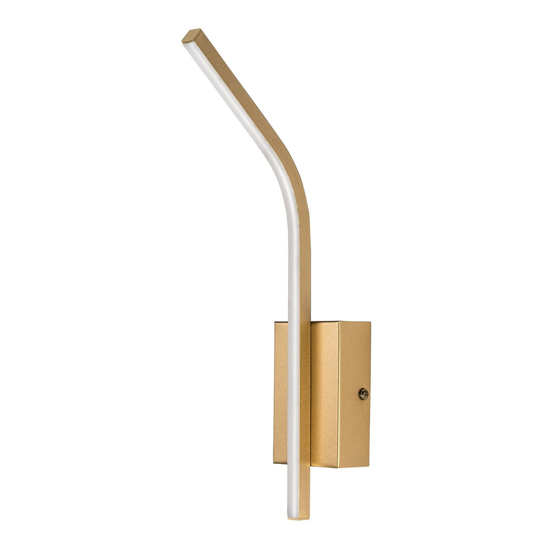 Interiérová nástenná lampa Tilmann, zlatá, LED 10 W, 550 lm, 4000 K, výška 36 cm, IP44, dotykové ovládanie, 75089