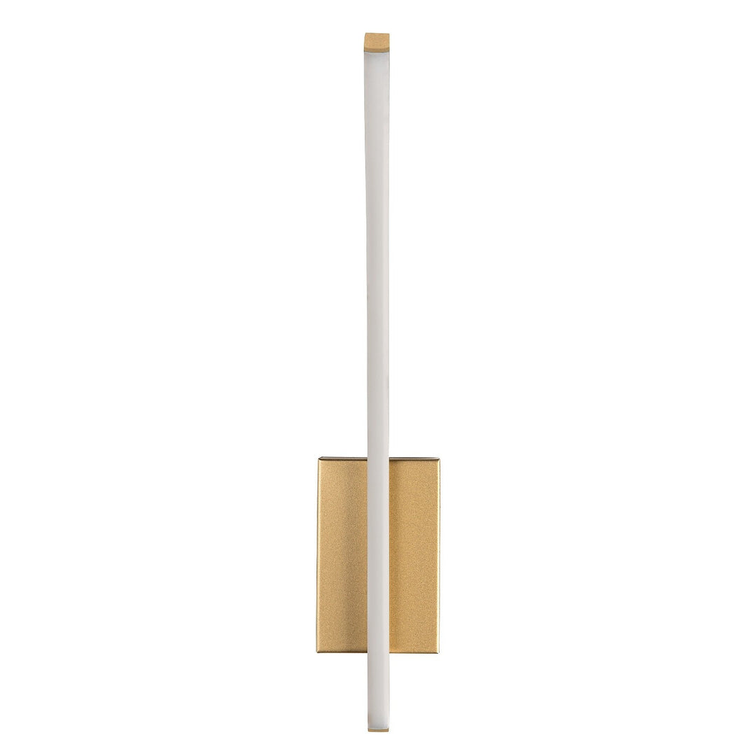 Interiérová nástenná lampa Tilmann, zlatá, LED 10 W, 550 lm, 4000 K, výška 36 cm, IP44, dotykové ovládanie, 75089