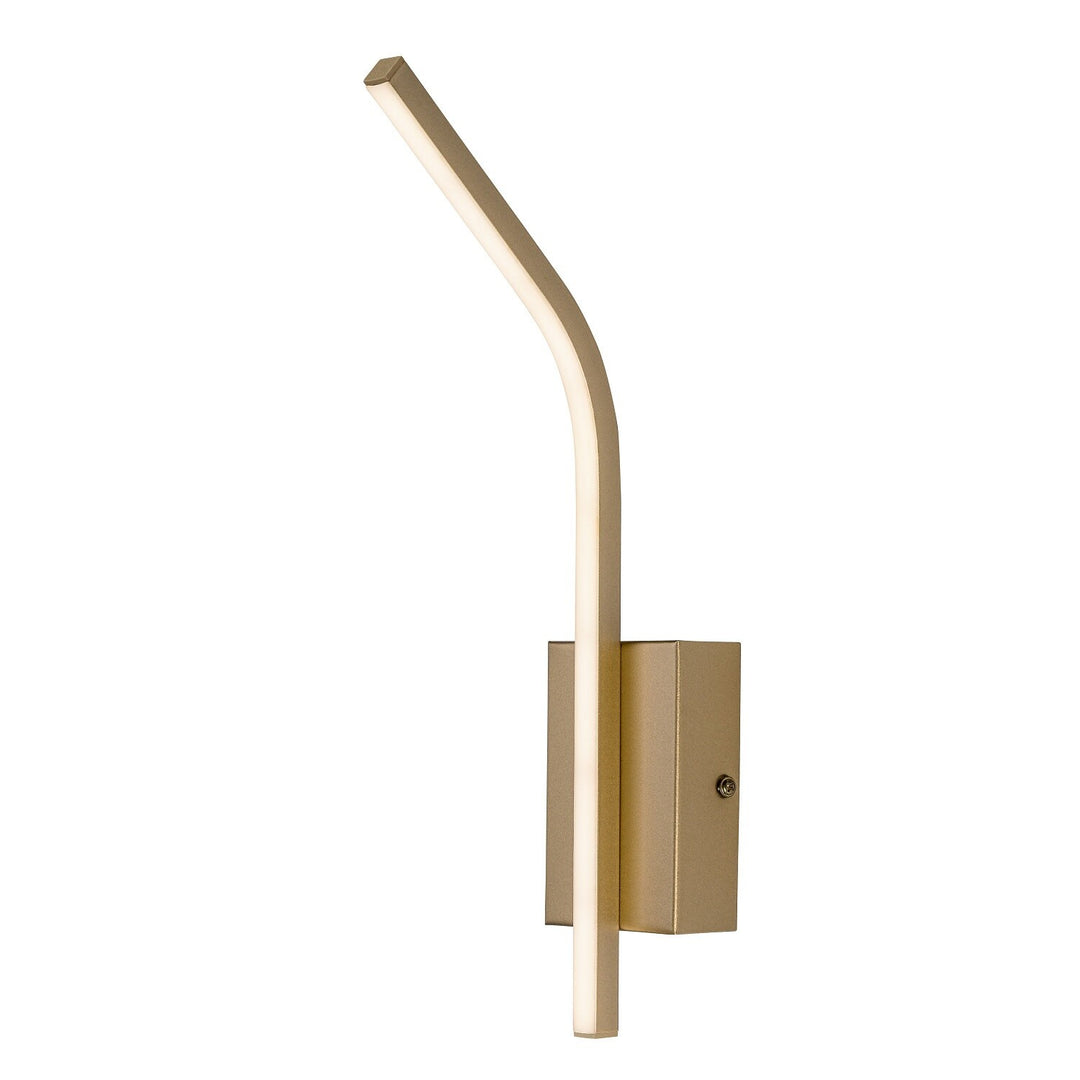Interiérová nástenná lampa Tilmann, zlatá, LED 10 W, 550 lm, 4000 K, výška 36 cm, IP44, dotykové ovládanie, 75089