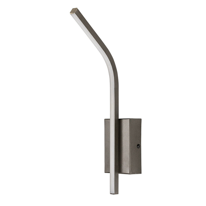 Interiérová nástenná lampa Tilmann, farba gunmetal, LED 10 W, 550 lm, 4000 K, výška 36 cm, IP44, dotykové ovládanie, 75 000