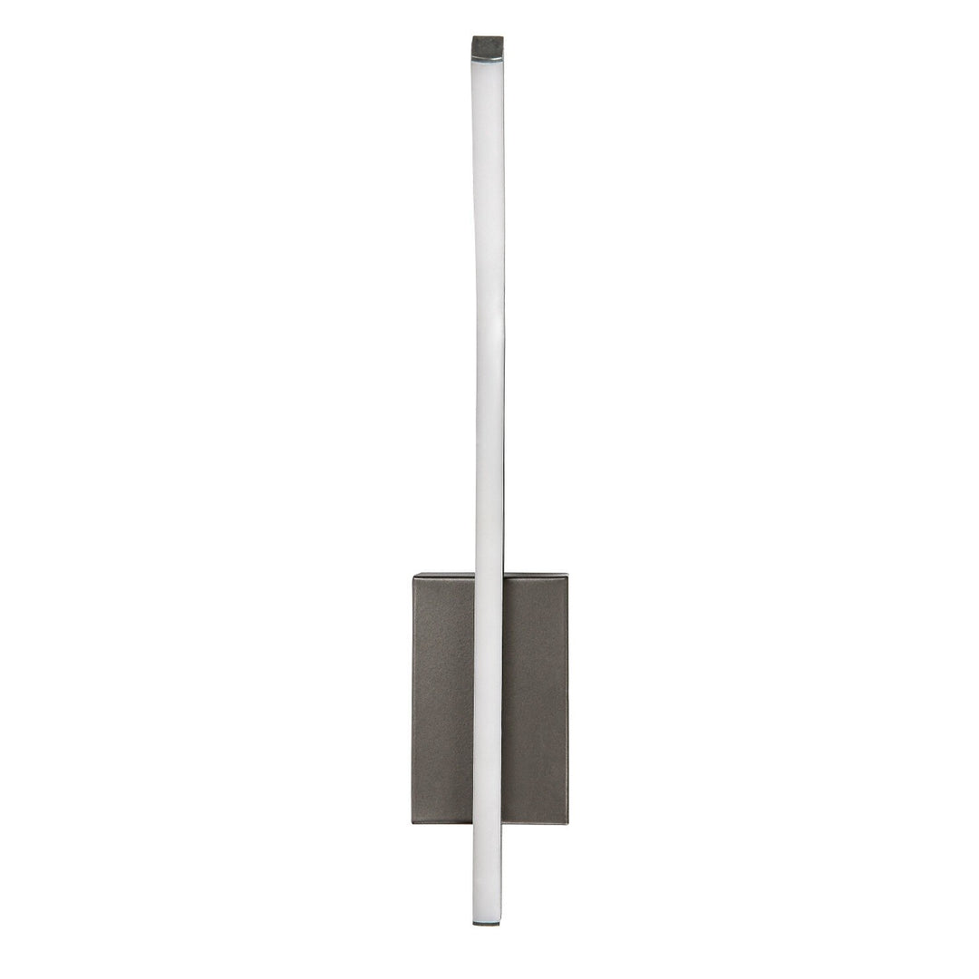 Interiérová nástenná lampa Tilmann, farba gunmetal, LED 10 W, 550 lm, 4000 K, výška 36 cm, IP44, dotykové ovládanie, 75 000