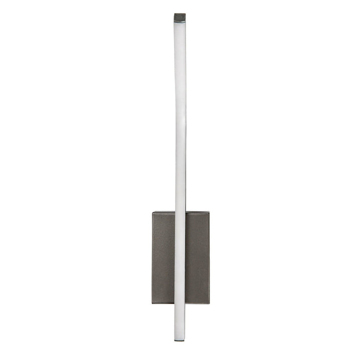 Interiérová nástenná lampa Tilmann, farba gunmetal, LED 10 W, 550 lm, 4000 K, výška 36 cm, IP44, dotykové ovládanie, 75 000