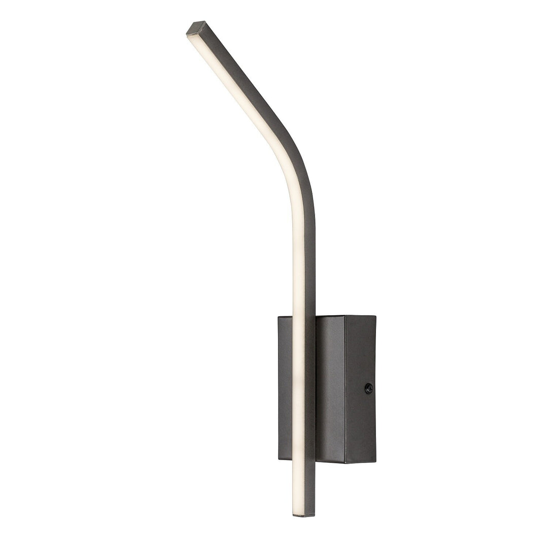 Interiérová nástenná lampa Tilmann, farba gunmetal, LED 10 W, 550 lm, 4000 K, výška 36 cm, IP44, dotykové ovládanie, 75 000