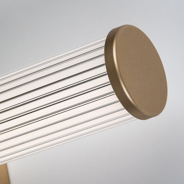 Kúpeľňová nástenná lampa, Calyn, LED 8 W, 4000 K, 620 lm, dĺžka 40 cm, zlatá, IP44, 75104