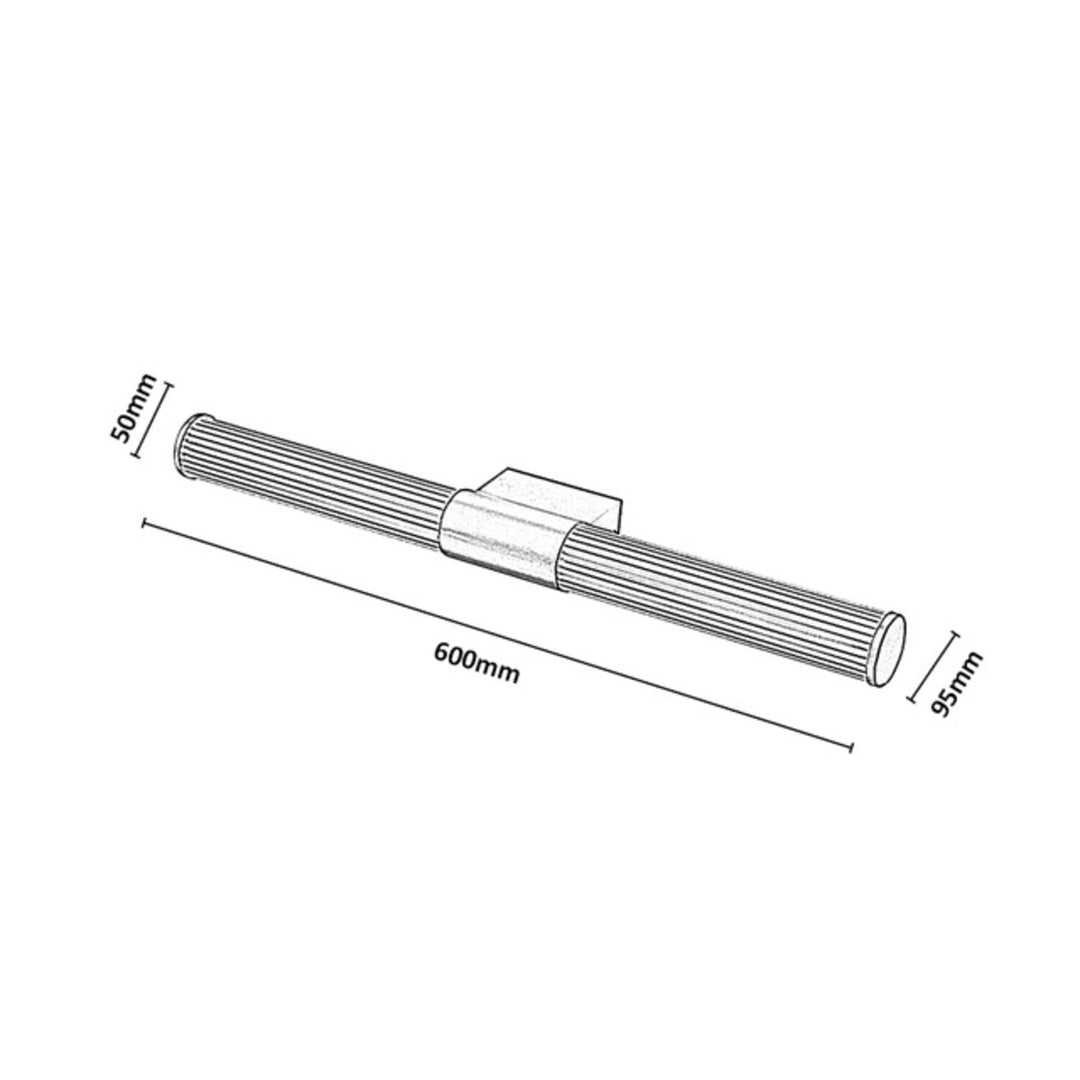Kúpeľňová nástenná lampa, Calyn, LED 15 W, 4000 K, 1450 lm, dĺžka 60 cm, zlatá, IP44, 75105
