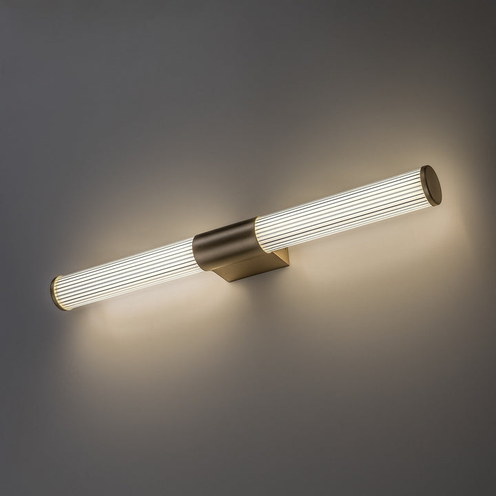 Kúpeľňová nástenná lampa, Calyn, LED 15 W, 4000 K, 1450 lm, dĺžka 60 cm, zlatá, IP44, 75105
