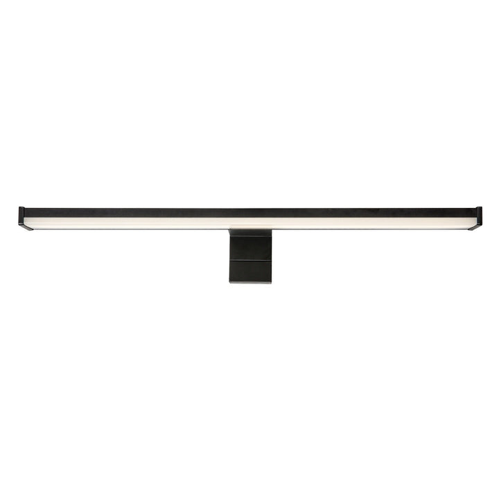 Kúpeľňová nástenná lampa, Seyra, LED 8 W, 4000 K, 650 lm, dĺžka 40 cm, čierna, IP44, 75112