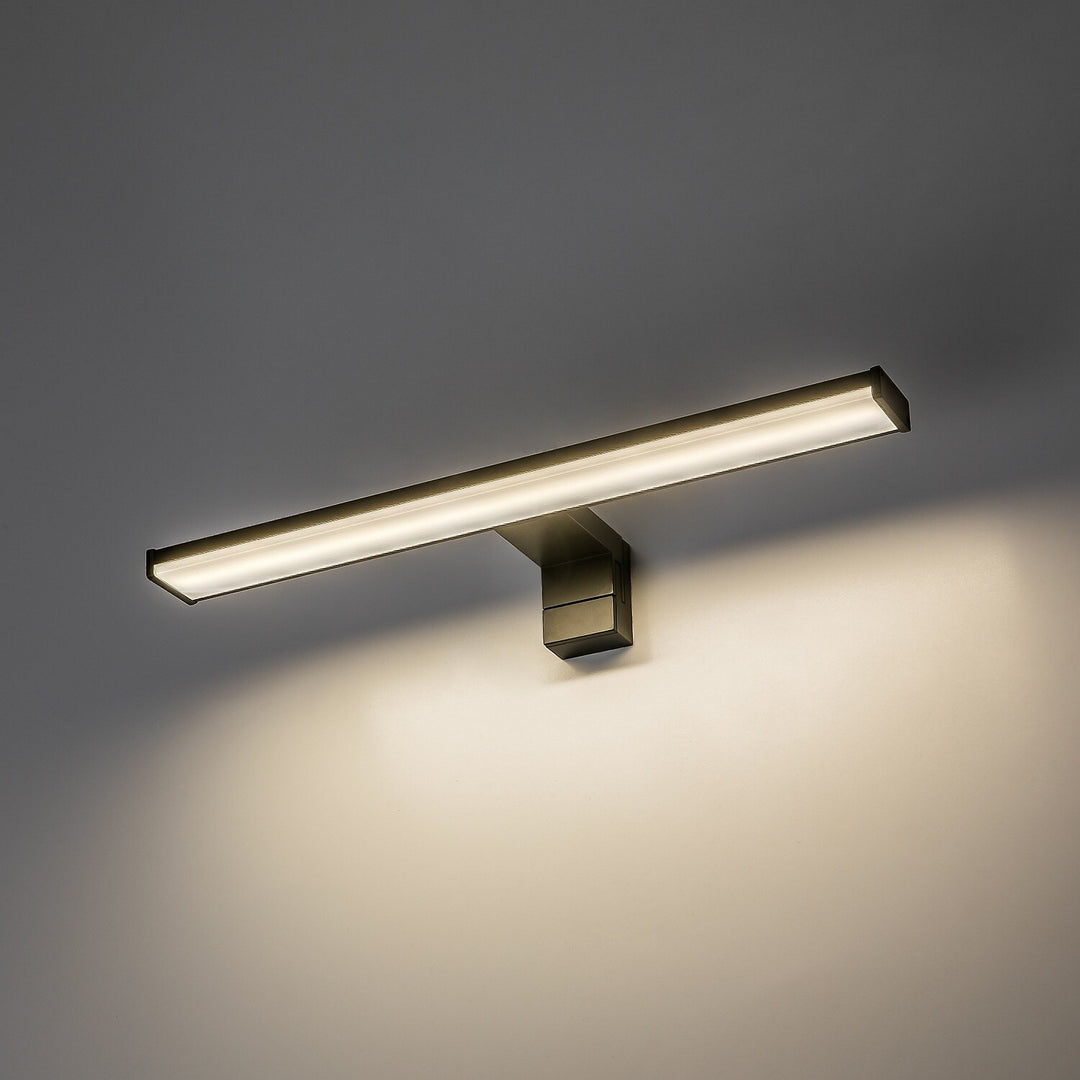 Kúpeľňová nástenná lampa, Seyra, LED 8 W, 4000 K, 650 lm, dĺžka 40 cm, čierna, IP44, 75112