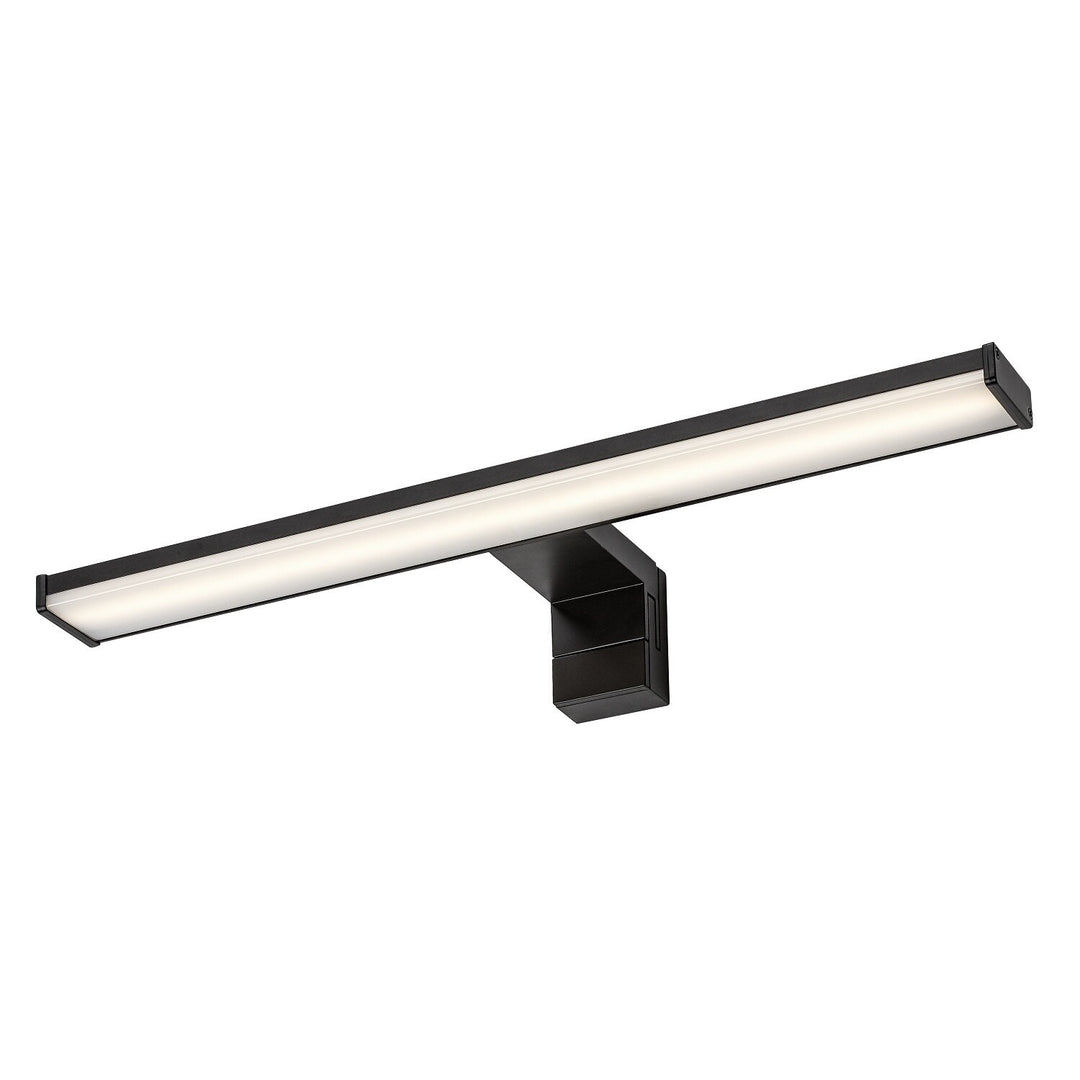 Kúpeľňová nástenná lampa, Seyra, LED 8 W, 4000 K, 650 lm, dĺžka 40 cm, čierna, IP44, 75112