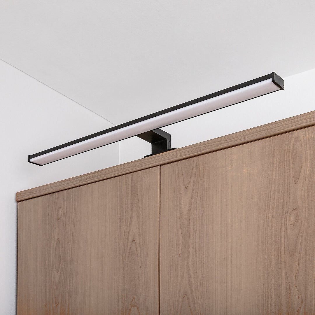 Kúpeľňová nástenná lampa, Seyra, LED 12 W, 4000 K, 910 lm, dĺžka 60 cm, čierna, IP44, 75113