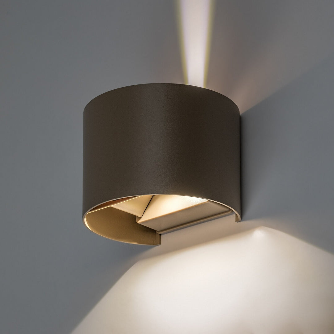 Vonkajšia nástenná lampa, Virna, LED 5 W, 420 lm, farba svetla 2700, 4000, 6500 K, IP54, šedo-béžová, 77217