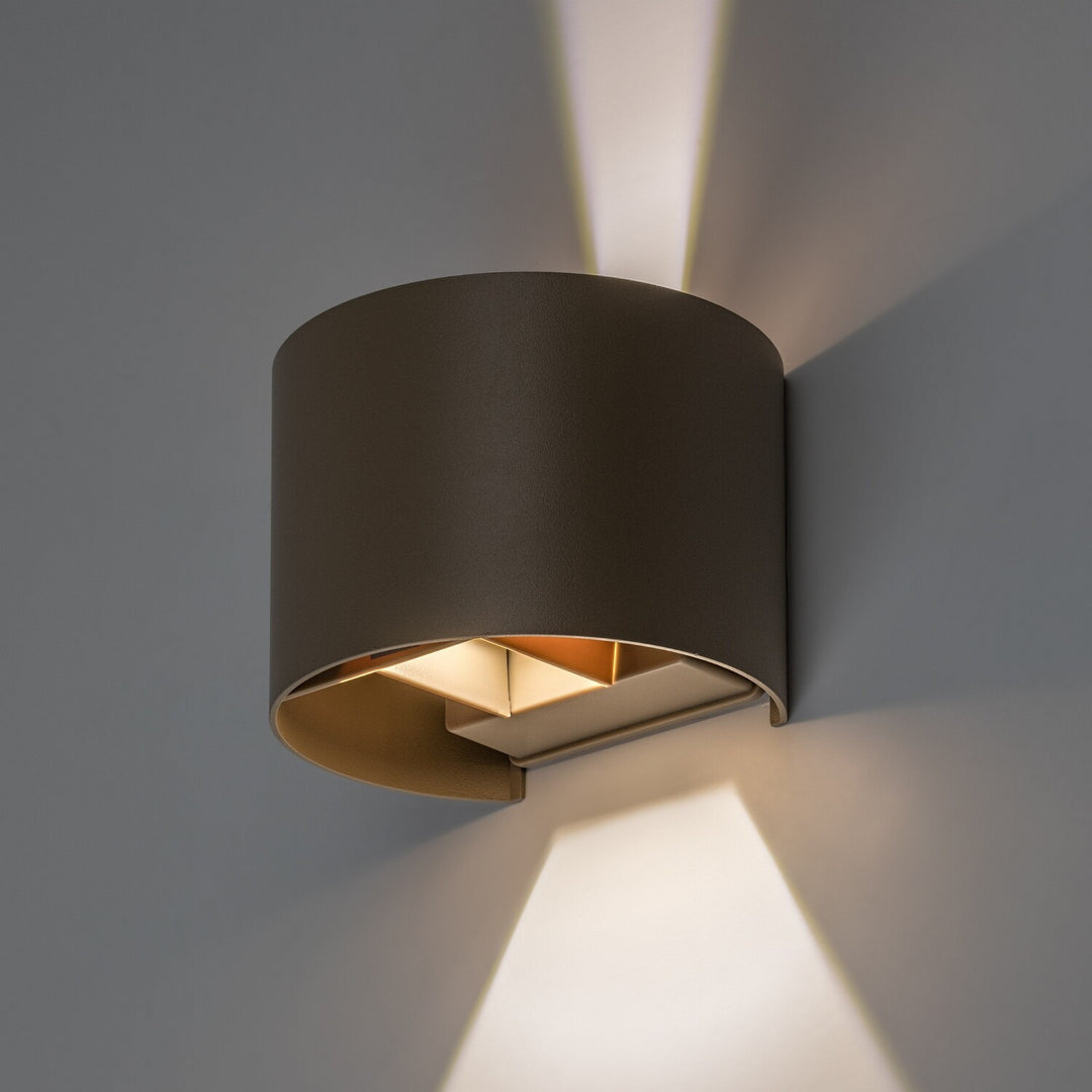 Vonkajšia nástenná lampa, Virna, LED 5 W, 420 lm, farba svetla 2700, 4000, 6500 K, IP54, šedo-béžová, 77217
