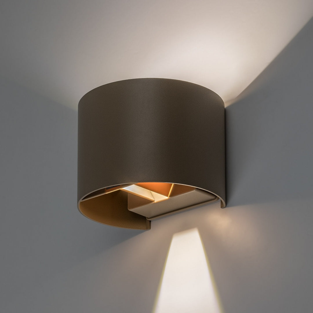 Vonkajšia nástenná lampa, Virna, LED 5 W, 420 lm, farba svetla 2700, 4000, 6500 K, IP54, šedo-béžová, 77217
