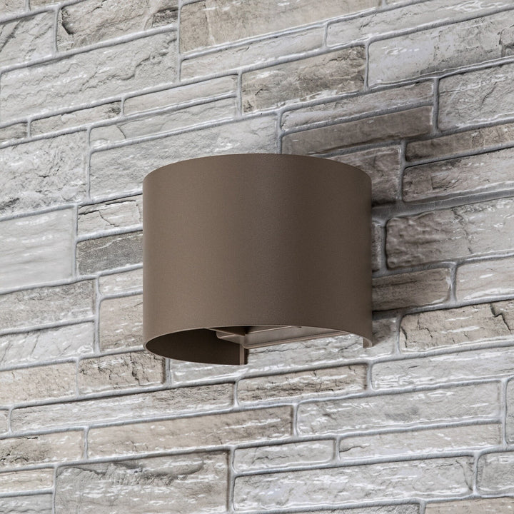 Vonkajšia nástenná lampa, Virna, LED 5 W, 420 lm, farba svetla 2700, 4000, 6500 K, IP54, šedo-béžová, 77217